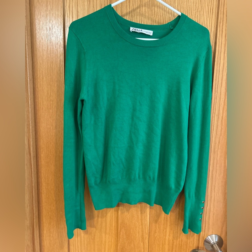 ZARA Green Sweater M